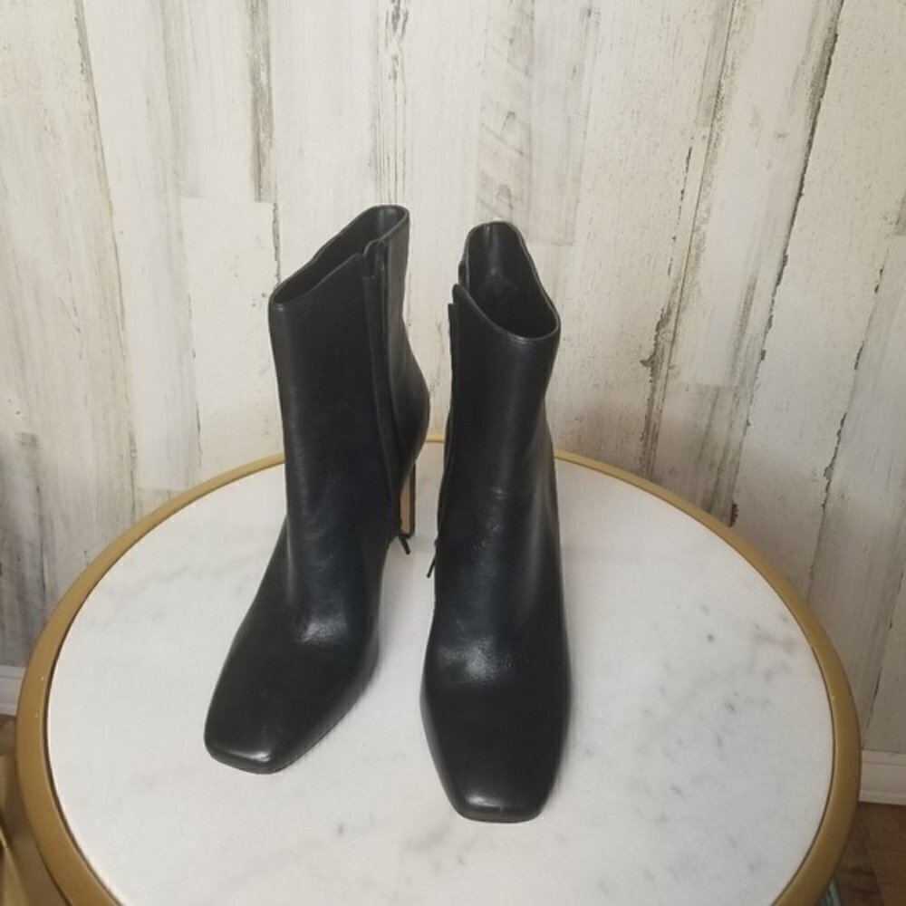 INC International Concepts Women's Viana Dress Booties Black Leather 10M - Picture 5 of 6